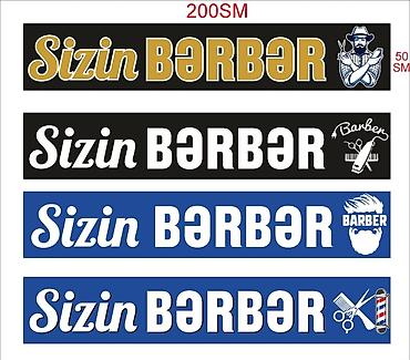 lohvələr: Izin BƏRBƏR” üçün reklam bannerləri - Təyinat: bərbərxanalar üçün — 1