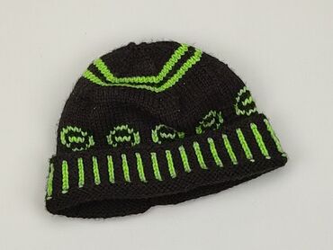 czarna czapka zimowa dla dziewczynki: Czapka, stan - Bardzo dobry