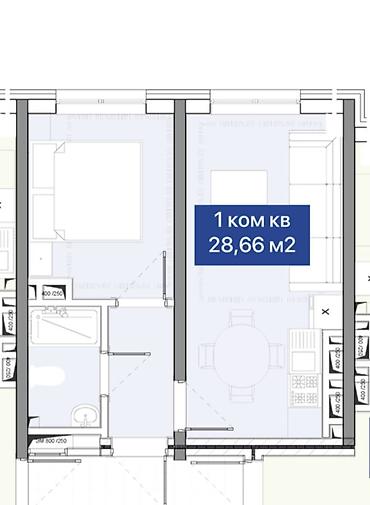 Новостройки от застройщика: Строится, 1 комната, 30 м² — 3