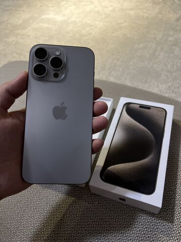Apple iPhone: IPhone 15 Pro Max, 256 ГБ, Коробка, 100 %