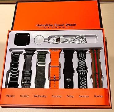 smart saat adapteri: HainoTeko H45 ProMax Smart Watch seti Qutu tərkibi: - HainoTeko H45 — 1