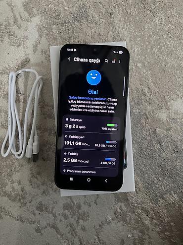 Samsung: Samsung Galaxy A24 4G, 128 GB, rəng - Qara, Face ID — 8