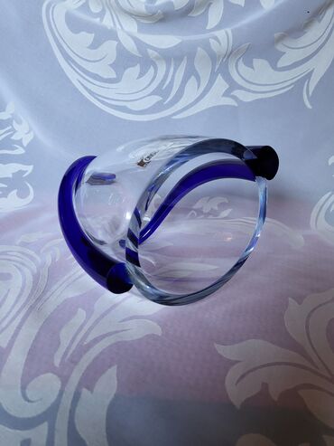 Ostali kućni dekor: Vaza nova,kristal,rucni rad,duvana usnama. Krasno Poljska. 80te — 14