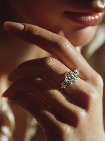 Серебряные наборы украшений: Муассанит в розницу и оптом. Ювелирные изделия с сияющими вставками — 1