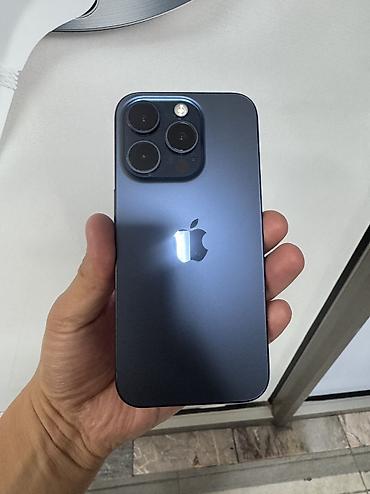 ssd 500: IPhone 15 Pro, Б/у, 256 ГБ, Blue Titanium — 1