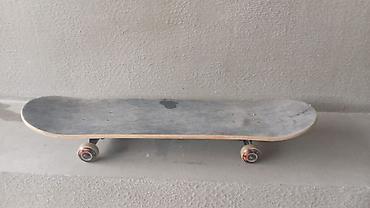 Skeytbordlar: Skateboard – tam komplekt - Taxta: klassik formaya malik, iki uclu — 1