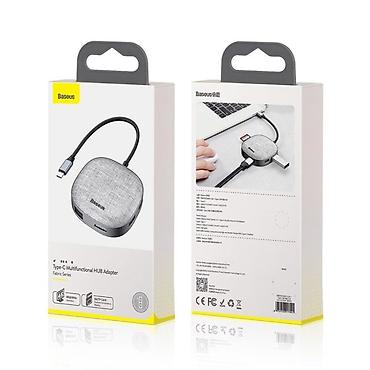 gaming laptoplar: Baseus 7‑in‑1 USB Type‑C HUB HDMI RJ45 SD microSD Adapter Baseus-un — 1