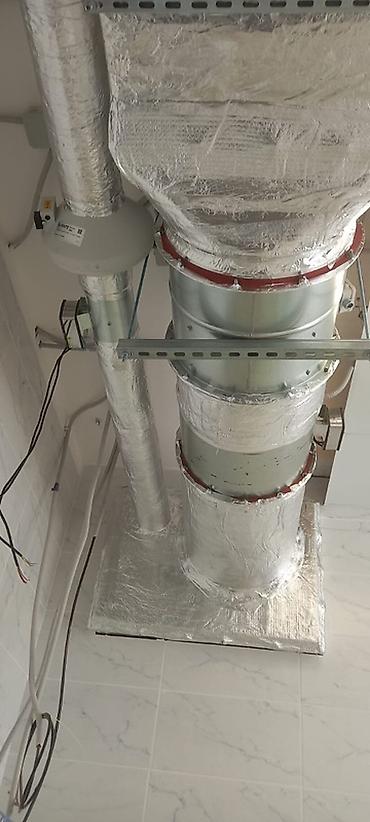 Установка вытяжек и вентиляции: Крышные вытяжные вентиляторы с комплектом фильтров и воздуховодов — 9