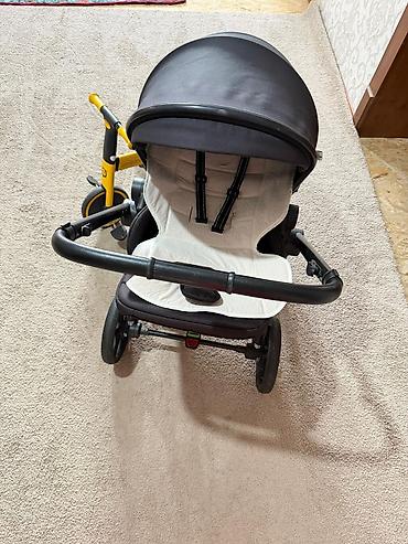 soft shell: Коляска прогулочная INING BABY + детский беговел/велобеговел — 3