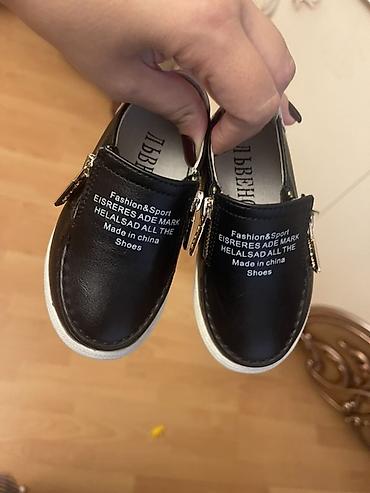 Uşaq ayaqqabısı – qara rəngli, slip-on model - Material: süni dəri lalafo.az -da Uşaq ayaqqabısı – qara rəngli, slip-on model - Material: süni dəri