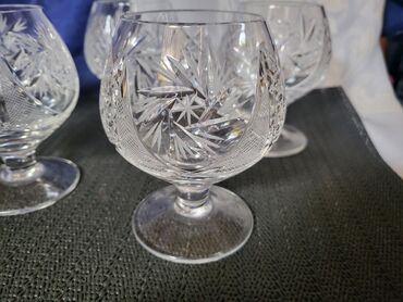 Čaše: Case kristal za zestoko pice iz 70ih.god. Case kristal,gravura za — 8