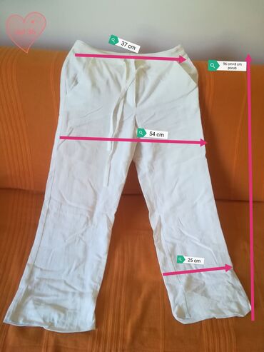 Pantalone: M (EU 38), Normalan struk, Ravne nogavice — 9