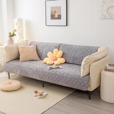 Örtüklər: Divan üçün Yeni rəng - Boz Yataq örtüyü, Ödənişli çatdırılma, Rayonlara çatdırılma — 7