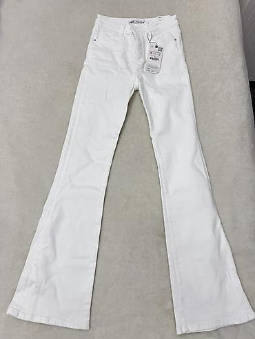 куртка zara: Джинсы, Zara, S, цвет - Белый — 1