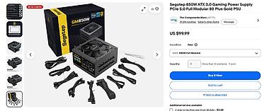 keys sat: Qida bloku 850 W, İşlənmiş — 2