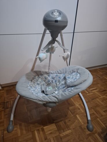 Njihalice: Električna ljuljaška za bebe sa mobilom i muzikom - Troslojna — 6