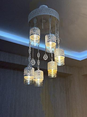 lustur alti fiqurlar: Çılçıraq, 6 lampa, Metal — 3