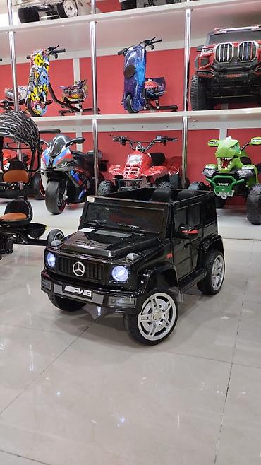 Uşaq elektro avtomobili – Mercedes G-Class üslubunda, qara rəng -