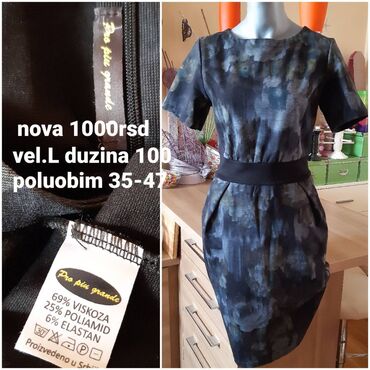 haljina sa šljokicama: L (EU 40), bоја - Šareno, Kratkih rukava