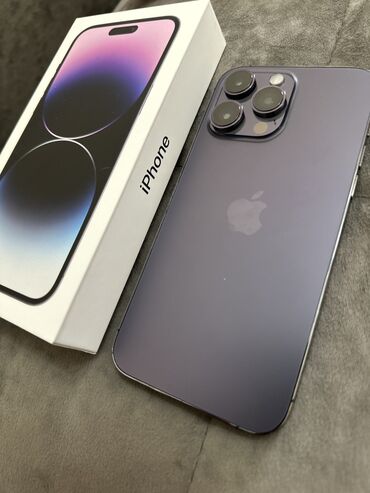 редми 13 ноте про: IPhone 14 Pro Max, Колдонулган, 256 ГБ, Deep Purple, Каптама, Куту, 82 %