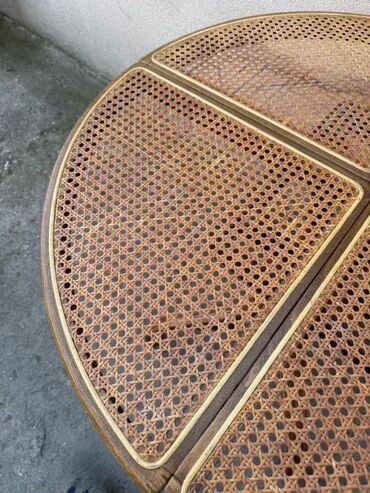 Stilski trpezarijski stolovi: Stari Thonet trpezarijski sto - Španska trska Stari Thonet — 10