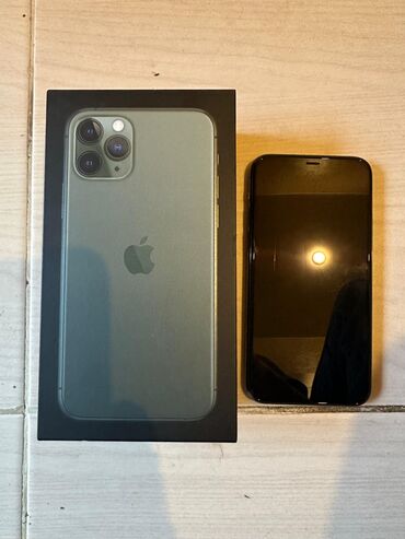 işlənmiş mobil telefonlar: IPhone 11 Pro, 64 GB, Alpine Green, Face ID