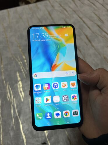 işlənmis telefonlar: Huawei Y9 Prime, 128 GB, rəng - Yaşıl, Barmaq izi, Sensor, İki sim kartlı