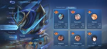 Көңүл ачуу, спорт: Игровой аккаунт Mobile Legends: Bang Bang Основные данные: - Ник — 4