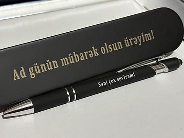 Ofis ləvazimatları: Hədiyyəlik metal qələm dəsti - Qutu: Mat qara metal hədiyyə qutusu — 1