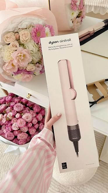 Məhsul: Dyson Airstrait (Wet to Dry) saç düzləşdiricisi – açıq çəhrayı