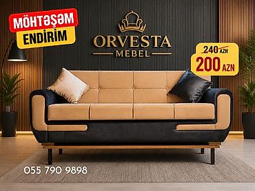 Divanlar: Orvesta Mebel divanı – geniş və rahat 3-yerlik model. - İkiqat rəng — 1