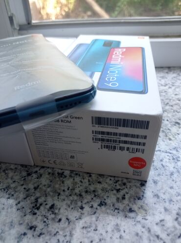 dubay tel: Xiaomi Redmi Note 9, 64 GB, rəng - Yaşıl, 
 Düyməli, Sensor, Barmaq izi