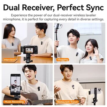 Mikrofonlar: Yeni Simsiz (Bluetooth) Mikrofon Ödənişli çatdırılma — 9