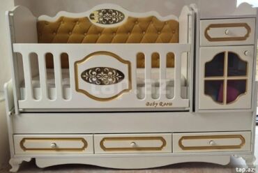 otağ qapları: Для девочки и мальчика, Б/у, Колыбель, Комод