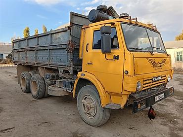 т 16 трактор куну менен: КАМАЗ самосвал, желтый, 6x4 Описание: - Марка/модель: KAMAZ — 2
