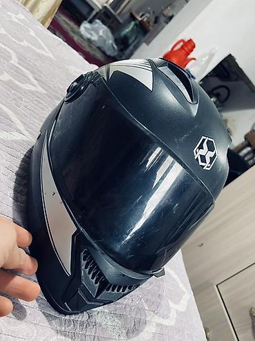 Шлемы: Продаю шлем полноразмерный мотоциклетный шлем с затемнённым визором — 12