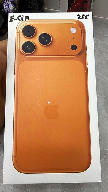 IPhone 17 Pro Max, 256 GB, Narıncı, Zəmanət, Simsiz şarj, Face ID