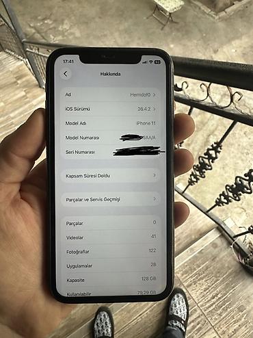 Apple iPhone: IPhone 11, 128 GB, Qara, Face ID — 8