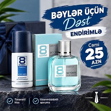 Bəylər üçün 100ml ətir və antiperspirant dəst endirimlə 25azn lalafo.az -da Bəylər üçün 100ml ətir və antiperspirant dəst endirimlə 25azn