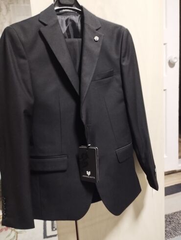 черный костюм мужской: Костюм XL (EU 42), түсү - Кара