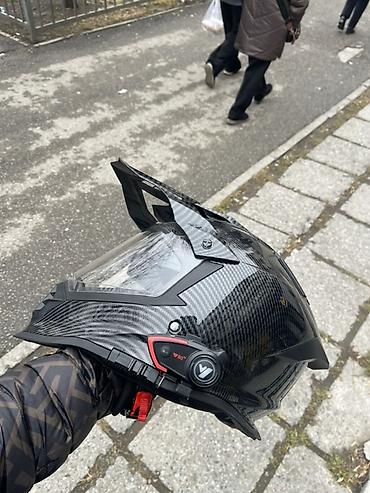 kingbeats k3: Мотошлем dual-sport (эндуро/туристический) с Bluetooth-гарнитурой - — 3