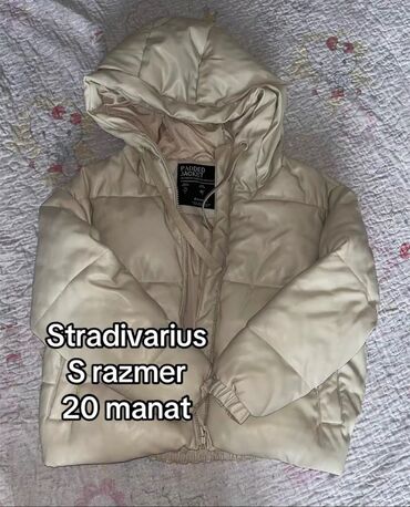 купить кожаную куртку в баку: Puxovik kurtka, Stradivarius, S (EU 36)