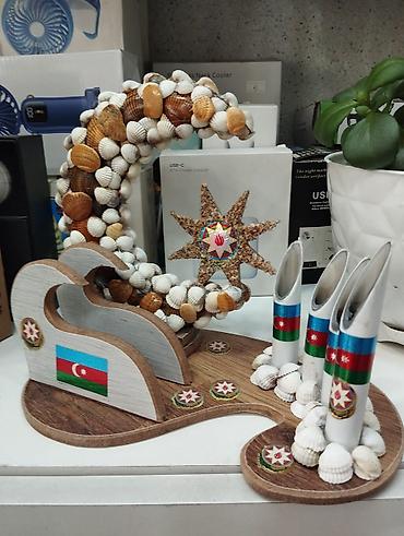 Другой декор и предметы интерьера: Qələm qabı əl işidir obyektde ofisde qoymaq ucun suvenir kimi rucka — 3