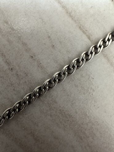 gümüş kişi üzükleri: 925 ayar gümüş zəncir - Material: 925 ayar sterling gümüş (bir