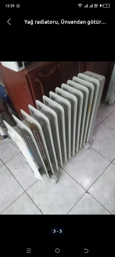 Elektrikli qızdırıcılar və radiatorlar: Radyatr ciddi alclar narahat elsin xayis edrem cox gozel isdlik verir