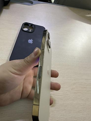 Apple iPhone: IPhone 13 Pro Max, Б/у, 128 ГБ, Золотой, Защитное стекло, Чехол, 83 % — 4
