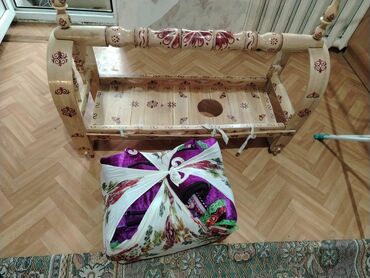 колыбель для новорожденных: Люлька, Колыбель, Дерево, цвет - Бежевый