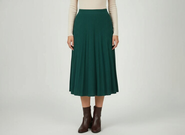 czerwone spódnice plisowane: Women`s skirt, size S
