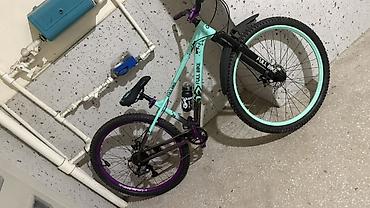 İdman velosipedləri: FULL BIKE dağ velosipedi - Çərçivə: yüngül alaşımlı, mint-yaşıl — 4