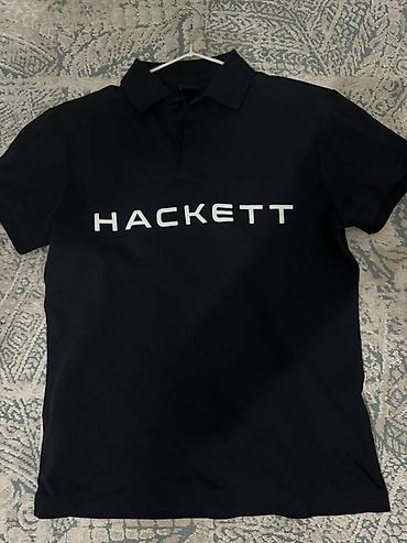 pull and: Мужское поло Hackett с крупным логотипом на груди. - Классический — 2